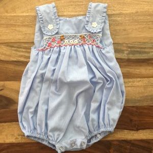 Sweet Dreams smocked baby bubble 3M